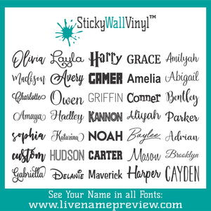Double Layer Name Sign - Two Layer Name Sign - Personalized Wood and Acrylic Name Sign - 2 Layer Name Sign
