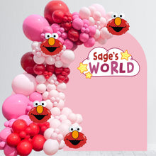 Load image into Gallery viewer, World Birthday Party - Happy Birthday Backdrop - World Theme Birthday Sticker for Balloon Arch - ABC Birthday Sticker