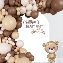 Load image into Gallery viewer, Beary First Birthday Decal - Beary 1st Theme Birthday Party Backdrop - First Birthday for Balloon Arch - Birthday Sticker for Chiara Wall