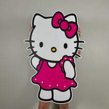 Load image into Gallery viewer, Hello Kitty Party Prop - Character Cutout - Pink Hello Kitty Cutout - Hello Kitty Cutout - Party Standee