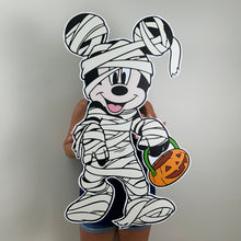 Load image into Gallery viewer, Mummy Mickey Cutout - Halloween Prop - Halloween Mickey Mouse Prop - Custom Character Cutout - Lifesize Mickey Cutout - Party Standee - Halloween Themed Birthday - Spooky One Birthday Party