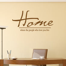 Load image into Gallery viewer, Home Where The People Who Love You Live Wall Decal