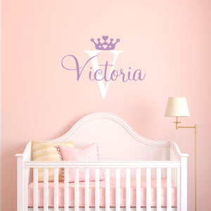 Personalized Princess Nursery Wall Decal