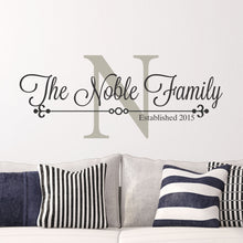 Load image into Gallery viewer, Family Name Wall Decal - Custom Family Name Decal - Family Name Sticker