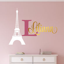 Load image into Gallery viewer, Paris Sticker Name Sticker Paris Name Wall Decal