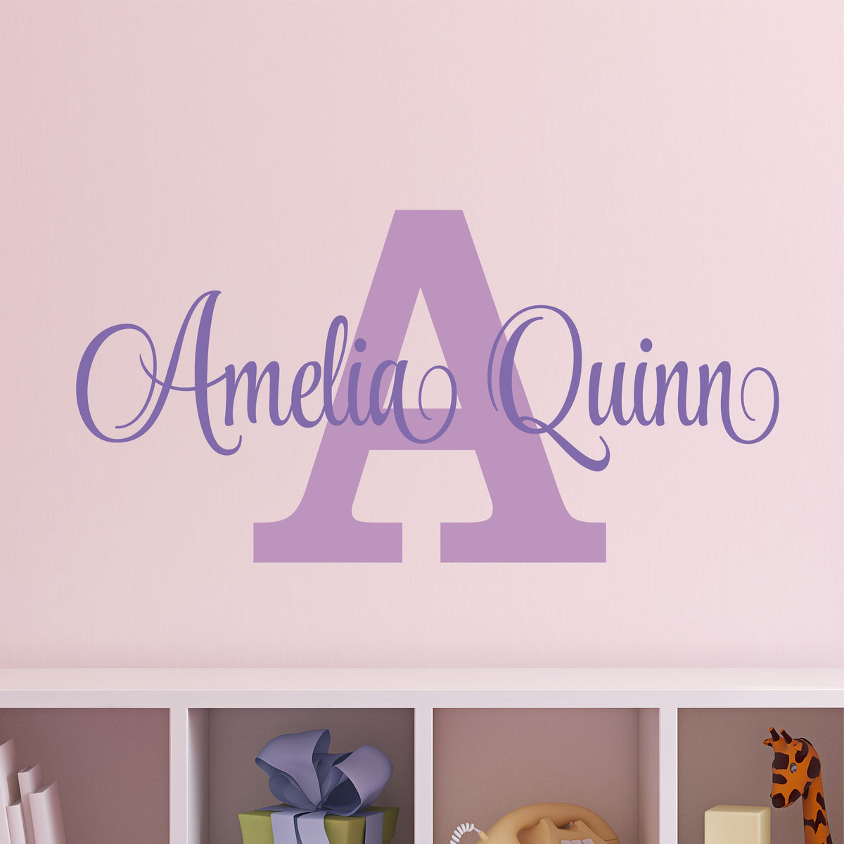 Nursery Wall Decal Name Sticker Name Wall Decal Custom Name Decal ...