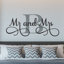 Load image into Gallery viewer, Personalized Mr. and Mrs. Wall Decal