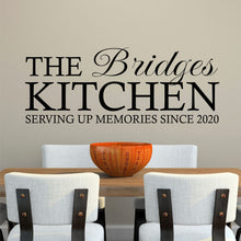 Load image into Gallery viewer, Personalized Family Kitchen Wall Decal