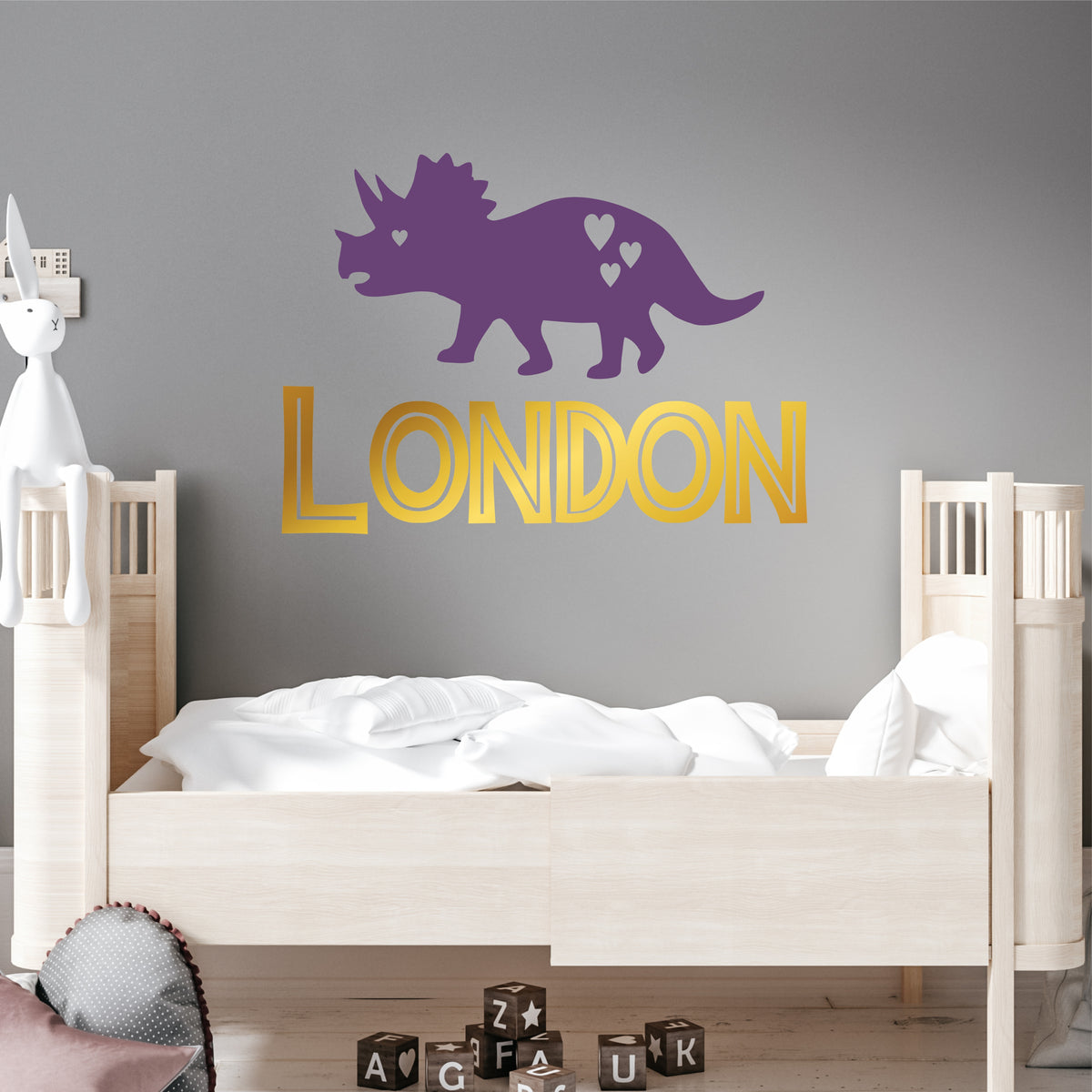 Dinosaur Sticker Dinosaur Wall Decal Name Sticker Name Wall Decal
