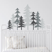 Load image into Gallery viewer, Forest Nursery Wall Decal - Tree Nursery Wall Stickers - Forest Decal