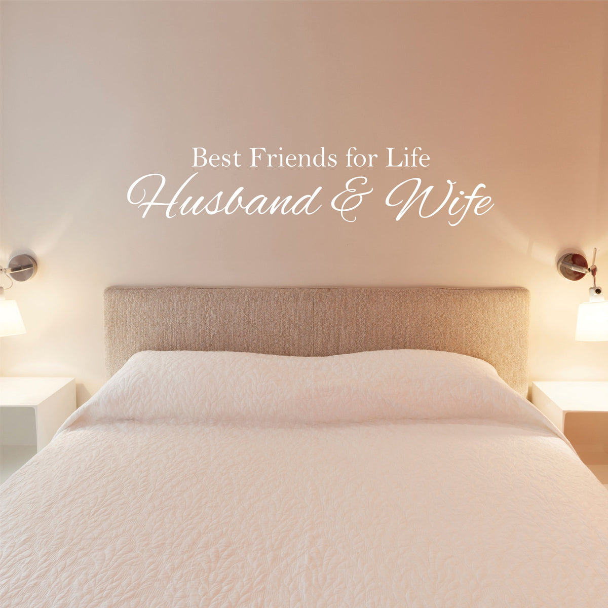 Best Friends for Life Husband and Wife Wall Decal Sticky Wall Vinyl LLC