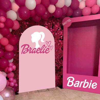 Doll Birthday Backdrop Decal - First Birthday Decal - Girls Birthday Decal