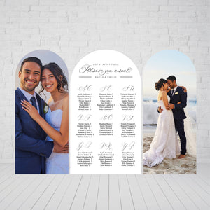 Seating Chart with Photo Boards - At Every Table I'll Save Your Seat Seating Chart - Lifesize Photo Arch - Custom Seating Chart - Wedding Seating Chart - Lifesize Photo Panel - Large Photo Board - Custom Wedding Backdrops - Wedding Photo Backdrops
