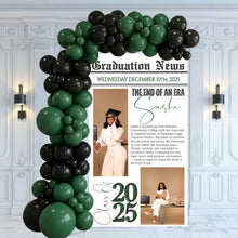 Load image into Gallery viewer, Newspaper Graduation Party Photoboard - Class of 2026 - Senior 2026 - Grad 2026