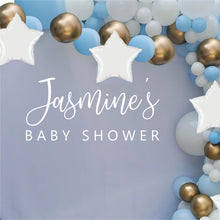 Load image into Gallery viewer, Personalized Baby Shower Decal - Baby Shower Backdrop -  Personalized Baby Shower Sticker