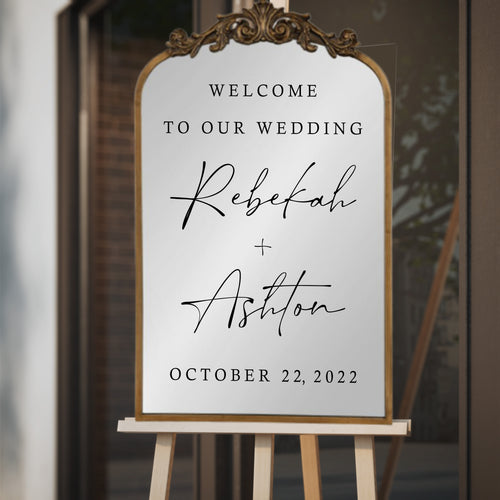 Welcome to Our Wedding Decal - Personalized Wedding Decal