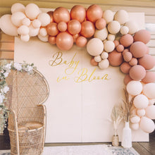 Load image into Gallery viewer, Baby in Bloom Baby Shower Decal - Baby in Bloom Wall Decal for Balloon Arch - Gender Reveal Decal for Backdrop