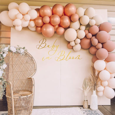 Baby in Bloom Baby Shower Decal - Baby in Bloom Wall Decal for Balloon Arch - Gender Reveal Decal for Backdrop