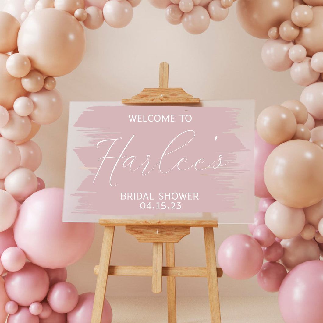 Bridal Shower Welcome Wall Decal - Bridal Shower Welcome Sign - Engagement Personalized Wall Decal Sticker - Wedding - Bridal Shower Sign