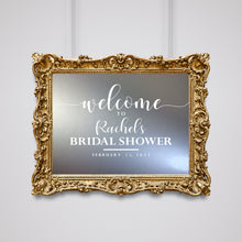 Load image into Gallery viewer, Bridal Shower Welcome Wall Decal - Bridal Shower Welcome Sign - Engagement Personalized Wall Decal Sticker