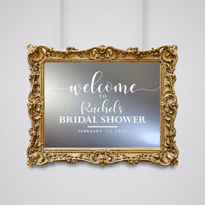 Bridal Shower Welcome Wall Decal - Bridal Shower Welcome Sign - Engagement Personalized Wall Decal Sticker