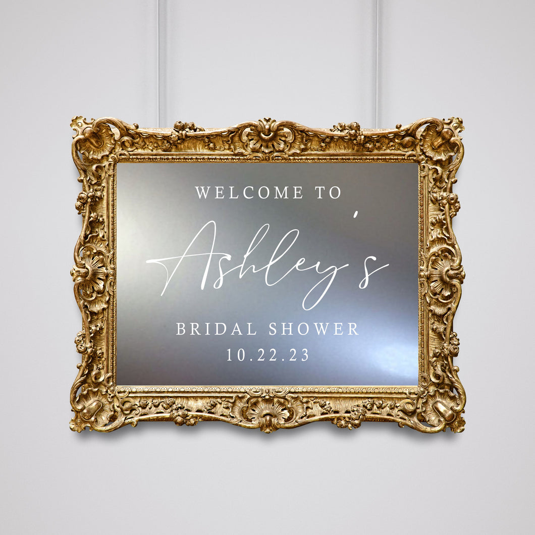 Bridal Shower Welcome Wall Decal - Bridal Shower Welcome Sign - Engagement Personalized Wall Decal Sticker - Wedding - Bridal Shower Sign