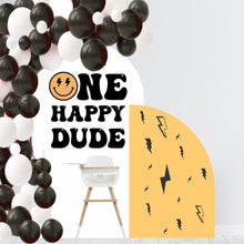 Load image into Gallery viewer, One Happy Dude First Birthday Decal - Smiley Face Birthday Party - Happy 1st Birthday for Balloon Arch - Happy One Theme