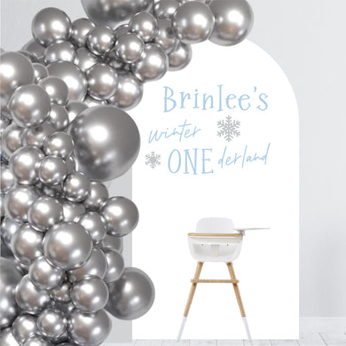 Winter ONEderland Birthday Decal - Birthday Party Backdrop - Winter ONEderland Balloon Arch Decal - Onederland Sticker for Chiara Wall