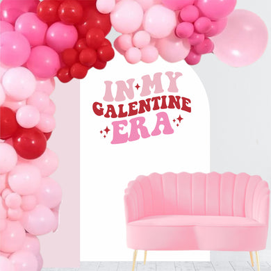 In My Galentine Era Decal - Valentine's Day Theme - Sticker for Balloon Arch - Valentine's Day Party - Galentine's Day Party Backdrop Decal