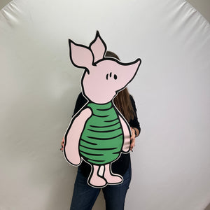 Foam Board Piglet Party Prop - Winnie The Pooh Theme Character Cutout - Piglet Party Standee