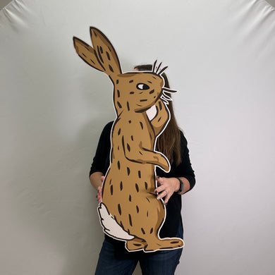 Rabbit Party Prop - Winnie The Pooh Theme Character Cutout - Rabbit Party Standee - Mr. Rabbit Cutout - Lifesize Rabbit Cutout from Winnie the Pooh