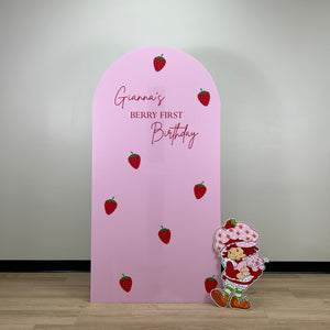 Berry First Birthday Arch Backdrop - First Birthday Backdrop - Strawberry Shortcake Birthday Party - Berry First Arch - Berry First Birthday Theme Party Backdrop - Chiara Wall