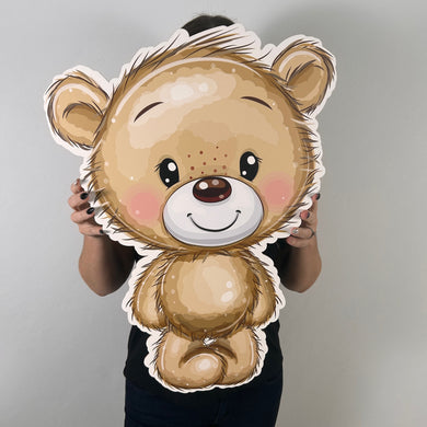 Foam Board Teddy Bear Party Prop - We Can Bearly Wait Theme Character Cutout - Teddy Bear Party Standee