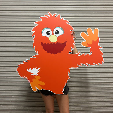 Herbie Cutout - Ms Rachel's Puppet Herbie Prop - Ms Rachel Prop - Lifesize Orange Puppet Prop
