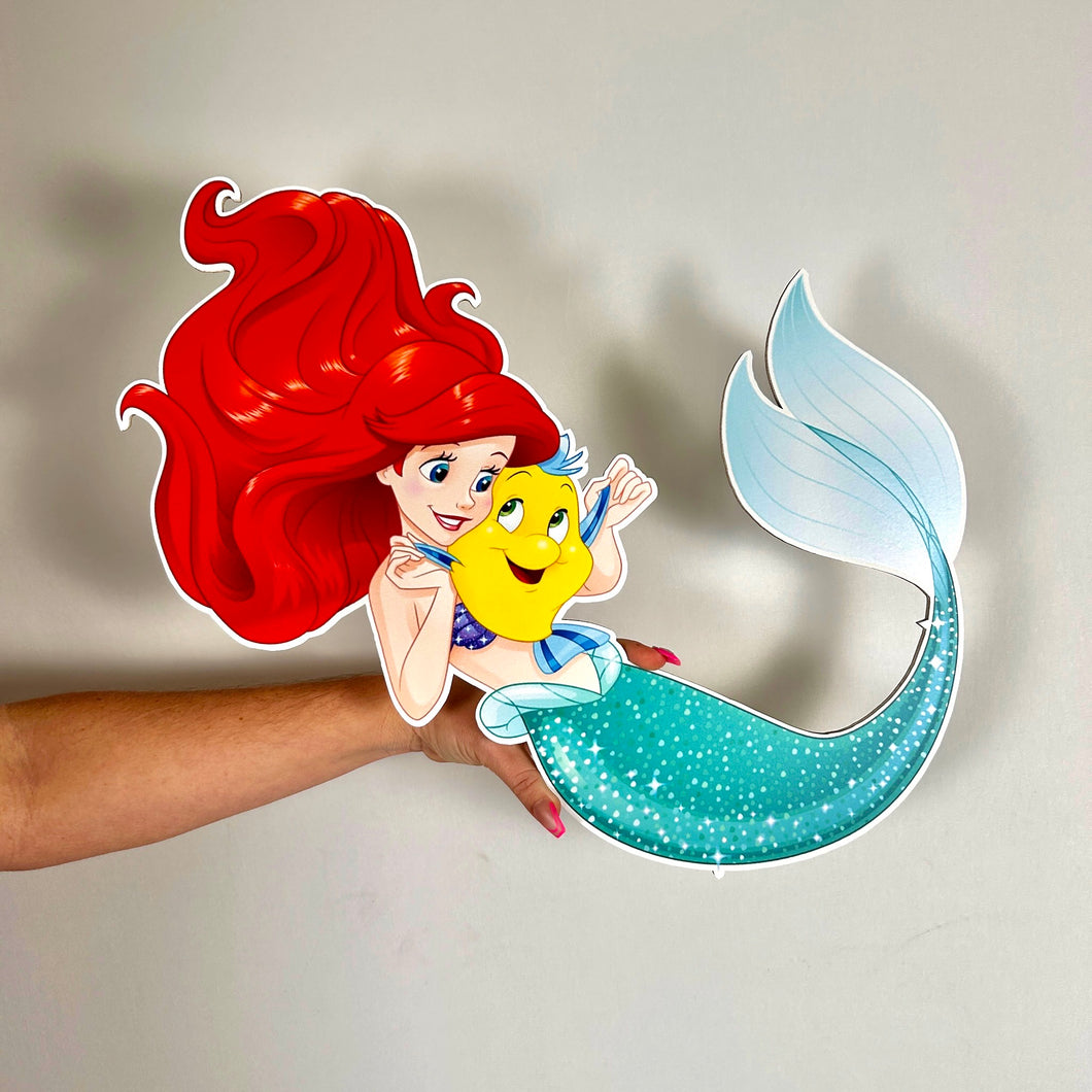 Foam Board Ariel Prop - Little Mermaid Character Cutout - Party Standee