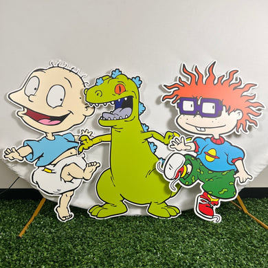 Foam Board Rugrats Prop Set - Character Cutout - Set of 3 Party Standees