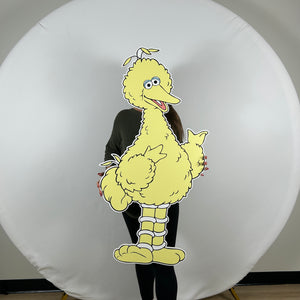 Foam Board Pastel Big Bird Party Prop - Sesame Street Theme Character Cutout - Big Bird Party Standee