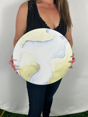 Foam Board Watercolor Earth Party Prop - Space Theme Cutout - Planet Party Standee