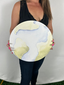 Watercolor Earth Party Prop - Space Theme Cutout - Planet Party Standee - First Trip Around The Sun Prop