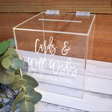 Load image into Gallery viewer, Cards &amp; Well Wishes Personalized Wedding Decal