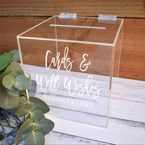 Cards & Well Wishes Personalized Wedding Decal