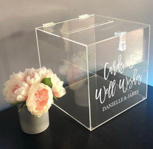Load image into Gallery viewer, Cards &amp; Well Wishes Personalized Wedding Decal