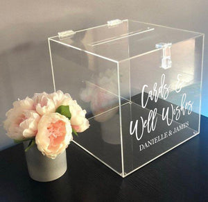 Cards & Well Wishes Personalized Wedding Decal