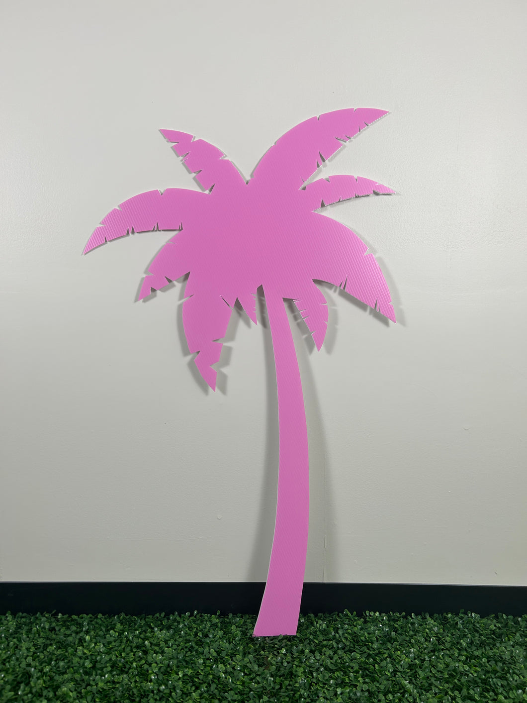 Coroplast Palm Tree Party Prop - Palm Tree Cutout - 5ft Party Standee - Coachella Theme Birthday Party Prop