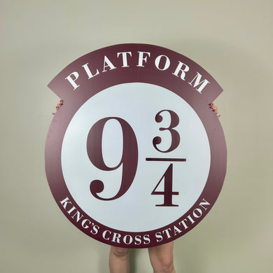 Harry Potter Platform 9 3/4 Prop - Harry Potter Theme Cutout - Party Standee - Harry Potter Prop - Character Cutout