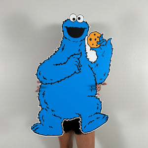 Cookie Monster Party Prop - Sesame Street Theme Character Cutout - Cookie Monster Party Standee