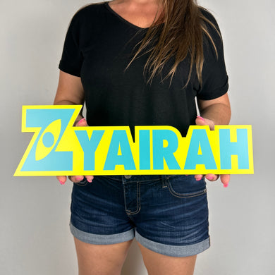 Foam Board Name Party Prop - Monsters Inc Themed Party - 3D Custom Name Sign