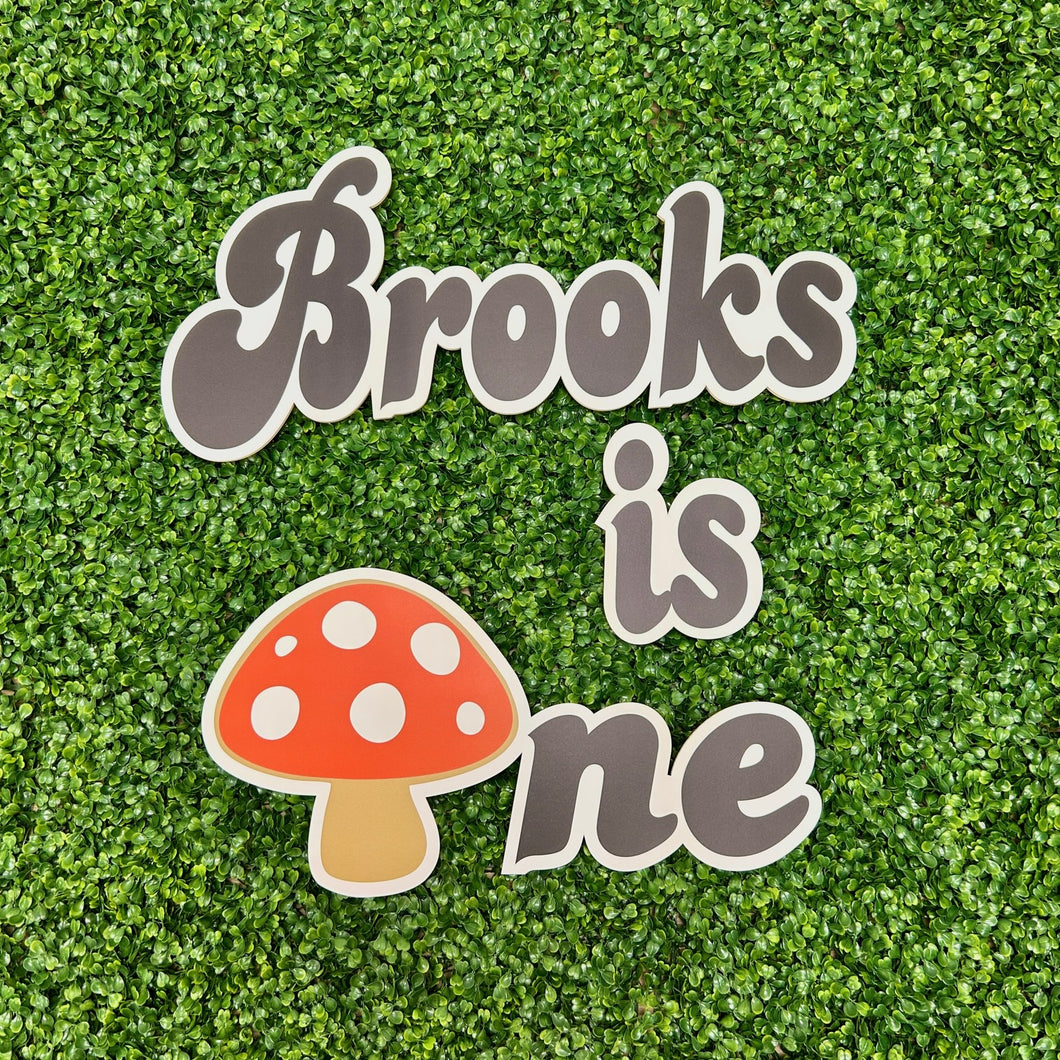 Foam Board Name Party Prop - Is One - First Birthday 3D Custom Name Sign