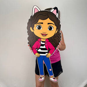 Foam Board Gabby Dollhouse Party Prop - Character Cutout - Party Standee