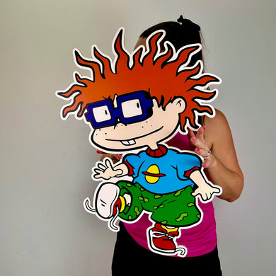 Foam Board Chuckie Prop - Rugrats Character Cutout - Party Standee